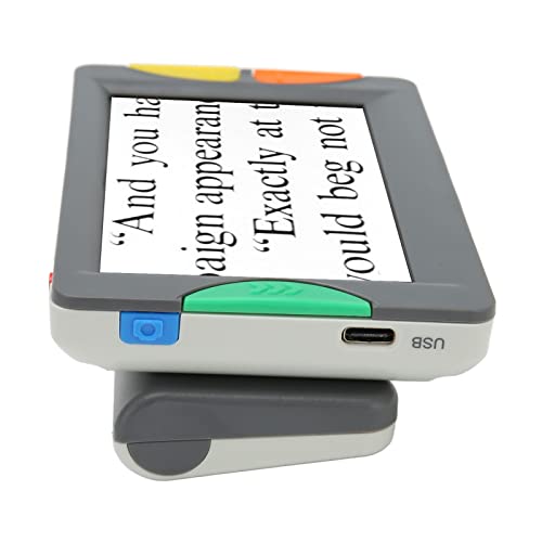 Ampliador Digital de Vídeo Portátil, Escrita Manual de 100-240V Auxiliar de Leitura Eletrônico Portá
