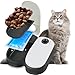 Pawise Automatic Cat & Dog Feeder with Ice Pack, 2-Meal Pet Wet & Dry Food Dispenser with 48-Hour Timer