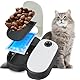 PAWISE Automatic Pet Feeder 300 ml Automatischer Futterspender für 48-Stunden-Planung für 2 Mahlzeiten Zeitgesteuerter Futternapf für Hunde und Katzen
