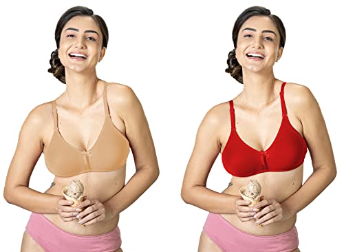 Image of Lyra Women's Cotton Lightly Padded Wire Free Classic Full-Coverage Molded Bra