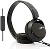 Auriculares Sony Over Ear estéreo portátiles para Apple iPhone iPod/Samsung Galaxy / reproductor mp3 / con conector de 3.5mm y micrófono (negro) 6