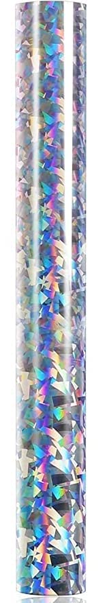 SUNBIRD Holographic Crystal Self Adhesive Lamination Sticker Paper Wrap Sticker for Laptop Bike Car Table Mobile Phones car wrap Vinyl (12 X 48 Inch, Holographic Vinyl) 3
