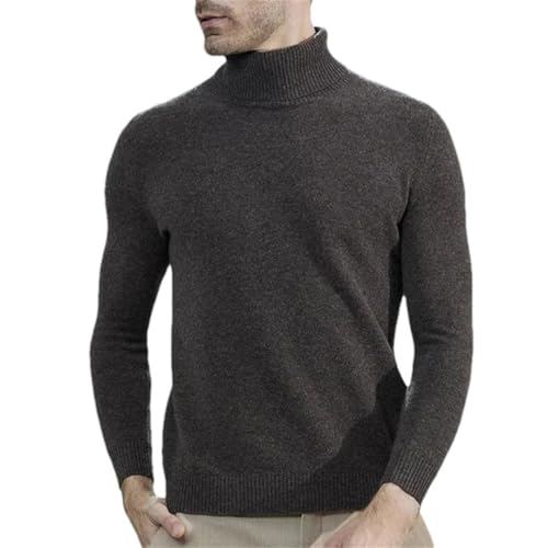 Men's Turtleneck Knitted Sweater Long Sleeve Thick Pullover Casual Warm Jumper