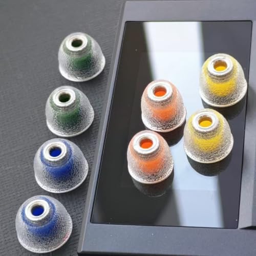 Image of TANGZU Tang Sancai Noble Earbud Tips, Replaceable Stainless Steel IEM Eartips, Liquid Silicone Medical Grade Hypoallergic Ear Plugs for in-Ear Monitor (L- 4 Pairs)