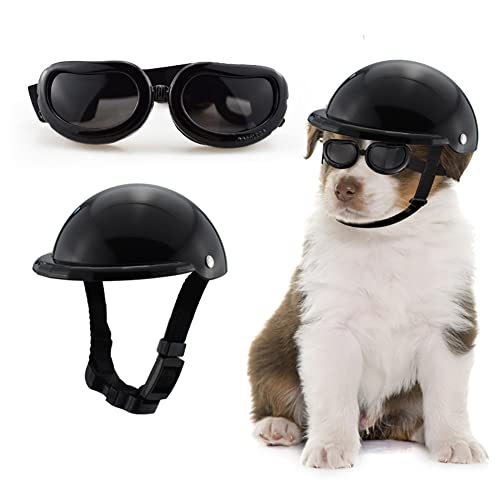 Pet Dog Helmet Doggie Hardhat Sunglasses Pets Sunglasses Helmet Cover Pet Safety Hat Adjustable Belt Helmet Cat Hat Riding Puppy Helmet #TOP15