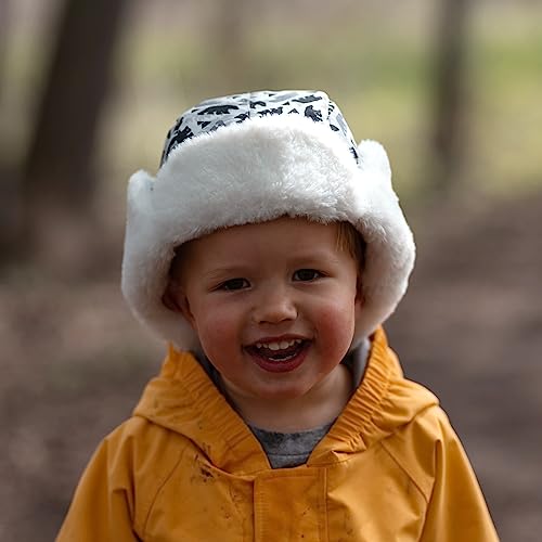 Image of JAN & JUL Waterproof Trapper Hat for Baby and Kids, Insulated Winter Hat with Faux Fur Lining