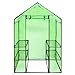 ZSHUZHI Serre Jardin Double à 2 Niveaux à Double Fermeture à Effet de Serre à glissière avec 4 étagères Accessoires de Jardin by