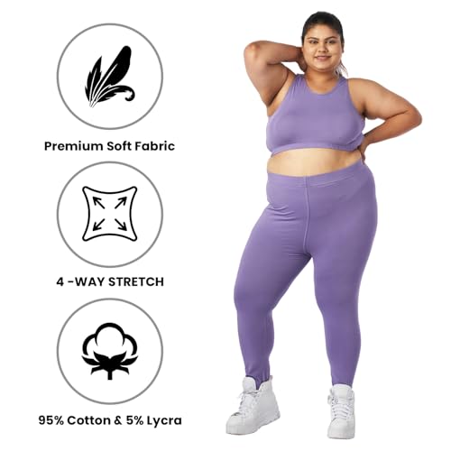 Image of BIGTEES Leggings Regular & Plus Size | Cotton Legging | Legging Full Coverage Tummy Controller | Leggings for Women