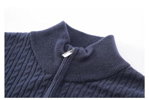 Men's Wool Sweater Cardigan Zipper Thick Knitted Basic Casual Knitted Slim Business Jumper3