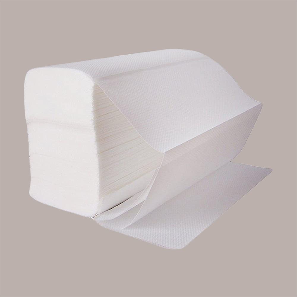Lucgel Srl - 3800 toallas Eco de papel reciclado plegadas en V 21 x 21 cm para distribuidor