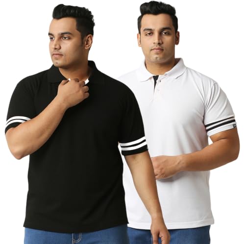 Image of Wear Your Opinion Solid Cotton Rich Polo T Shirt | Collar Tshirts | Half Sleeves | Plain-Regular Fit (Available in Plus Size)