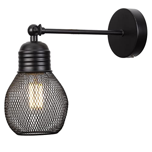 Lampe murale H3TF5J pour illuminer un salon sombre avec un style industriel rétro