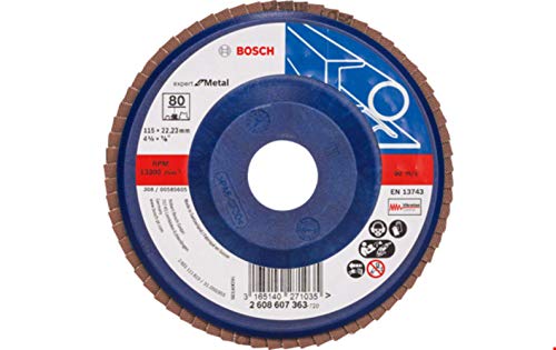 Bosch 2608607351 (2 608 607 351) - Disco abrasivo 115 mm, 22,23 mm, 80, U/min