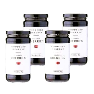 Woodford Reserve Bourbon Cherries – 13.5 oz (383g) 4 Pack