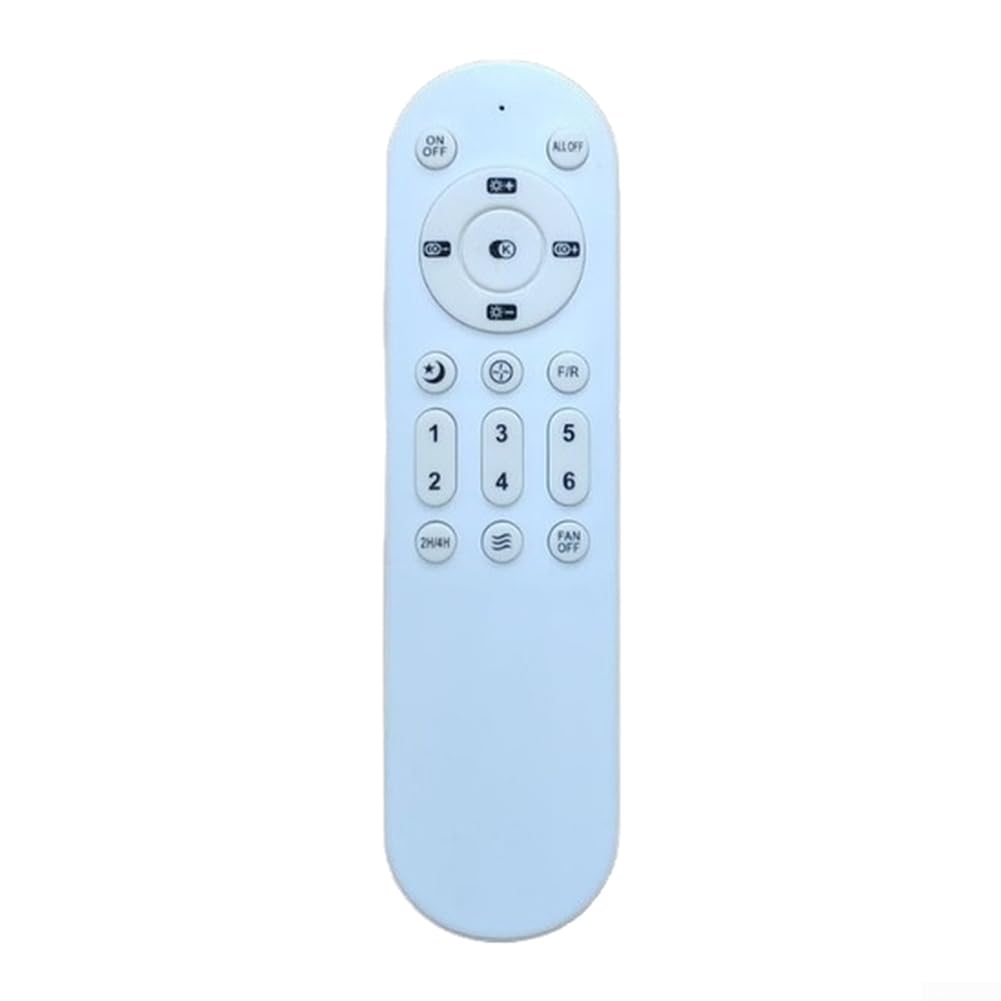 Control remoto para ventilador de techo de 2,4 G con ajuste de ventilador de 6 pies, controlador inalámbrico infrarrojo y soporte de oscilación para luz de ventilador (A)