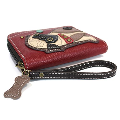 Image of CHALA Zip Around Wallet, Wristlet, 8 Credit Card Slots, Sturdy Pu Leather