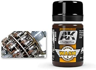 AK-Interactive AK 2033, Aircraft Engine & Turbine Wash - 35 ML / 1.18 Fl.Oz Jar - Model Building Paints and Tools # AK033