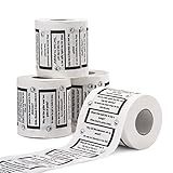 THE TWIDDLERS 5 Rollen Lustige Weihnachten Toilettenpapier - Klopapier mit Witzen bedruckt