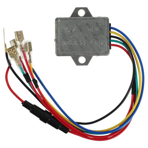 Operitacx Kit estabilizador de bocina y controlador de bocina de motocicleta en plástico negro con instalación sencilla para uso en motocicletas y vehículos eléctricos