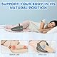 KBIBCK Kniekissen für Seitenschläfer, Orthopädisches Kniekissen, Orthopädisches Kissen für Beine, Beinkissen für Seitenschläfer,Memory Foam Beinkissen von Entlastung Beine,Rücken,Hüfte Schmerzen(Grau)