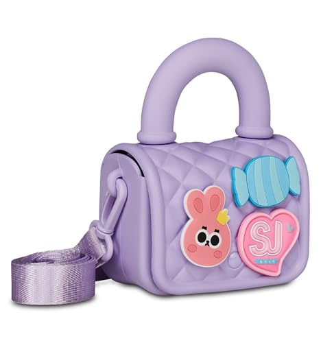 SJ GANG STYLE JAM GANG Mini Borsetta A Mano Personalizzabile Lilla Con Pins Amovibili E Tracolla Regolabile