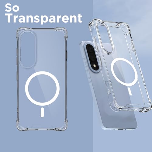 Image of Pikkme Back Cover for OnePlus Nord 5 5G Mag-Safe Shockproof PC + TPU Protective Case Magnetic Support Bumper Case (Transparent Mag-Safe)