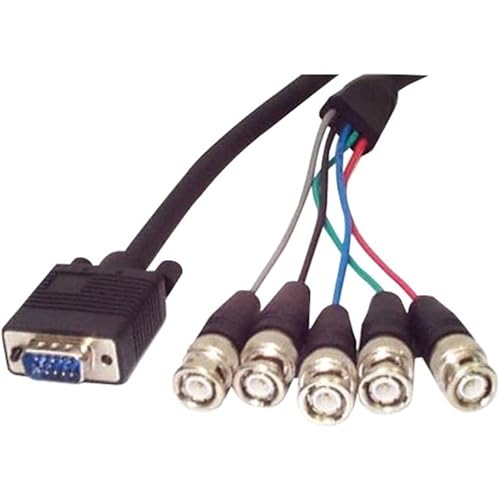 StarTech   Cable coaxial de Monitor (HD15 VGA a 5 Salidas BNC, 183 cm)