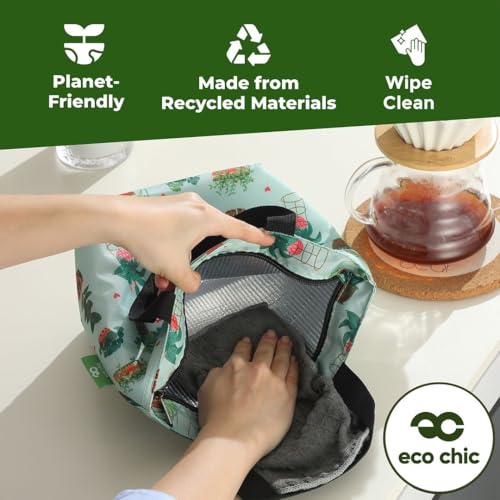 ECO CHIC Insulated Lunch Bag - Waterproof, Reusable Office Lunch Tote Bag for Women & Men - Durable Cooler in Cute Colorful Designs - Ideal for daily lunching by ECO CHIC - Image 6