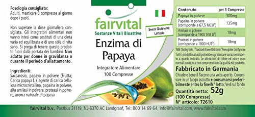 Papaja enzym tabletten - HOOG GEDOSEERD - VEGAN - 100 tabletten - met Papaïne, amylase en protease, (Carica papaya) - Image 7