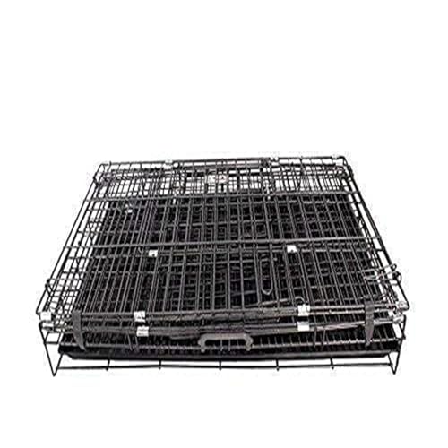 Image of Berlin's Large Dog Cage, Foldable Portable Crate, Double Door with Latches, Removable Tray,(24x17x18inch) (Black, 24 Inch)