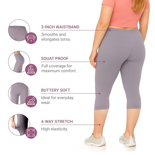 Image of SATINA High Waisted Leggings for Women - Comfortable and Stretchy in Versatile Sizes and Colors