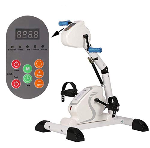 Image of Pedal Exerciser Electronic Physical Therapy Rehabilitation Bike for Senior Recumbent Indoor Pedal Exerciser Training Hand Arm Foot Leg Knee