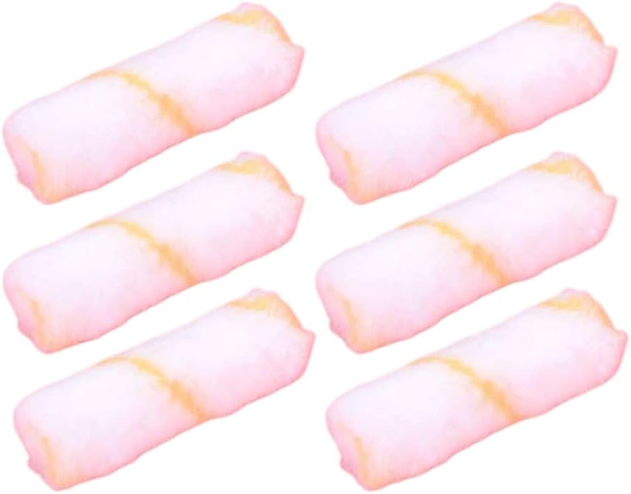 10 Rolls 4 Inch Paint Roller Covers Stripe Kit 1/2 Inch Soft Nap Strong Absorb Brush Microfiber Fit for Pole 5.2-5.8mm 0.2 Inch-0.23 Inch