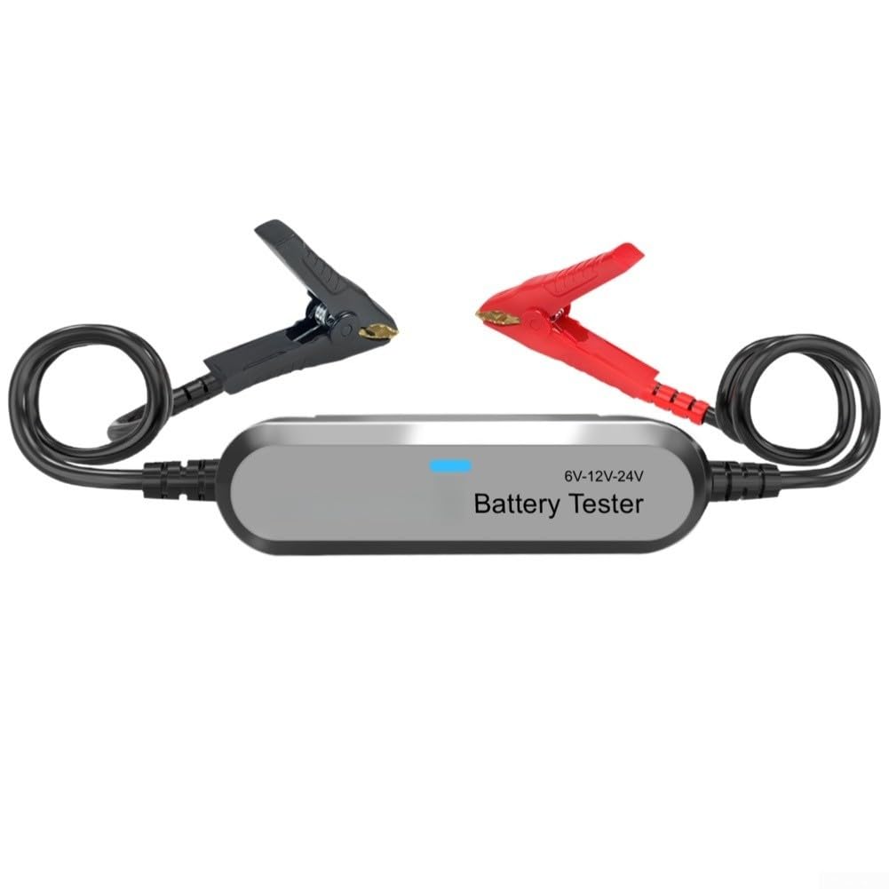 Tester wireless per batteria 6 V-24 V per gel Agm, strumento diagnostico con analisi Cca, per auto camion moto (nero)
