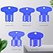 Mudder 5 Pieces Faucet Aerator Key Blue Removal Wrench Tool with 5 Sizes M16.5, 18.5, 21.5, 22.5, 24 Recessed Aerator Key Sink Wrenches for Cache Faucet