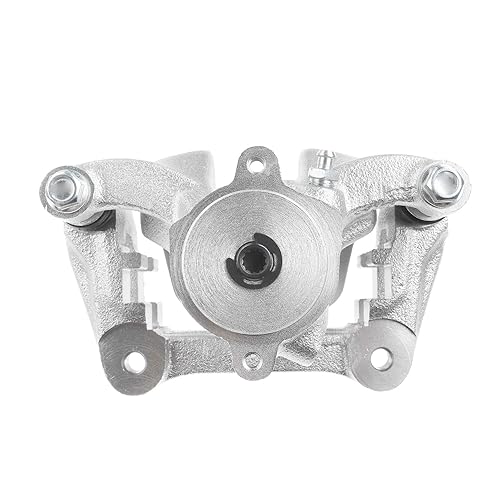Image of Detroit Axle - Rear Right Brake Caliper for 17-20 Jeep Compass, 16-20 500X, 15-22 Renegade Disc Brake Caliper w /Bracket 2018 2019 Replacement Passenger Side Assembly