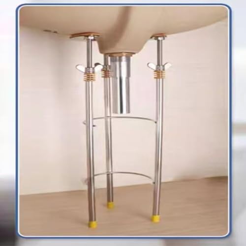 Barra de soporte para lavabo extensible de 8 a 29 pulgadas sin taladro 6