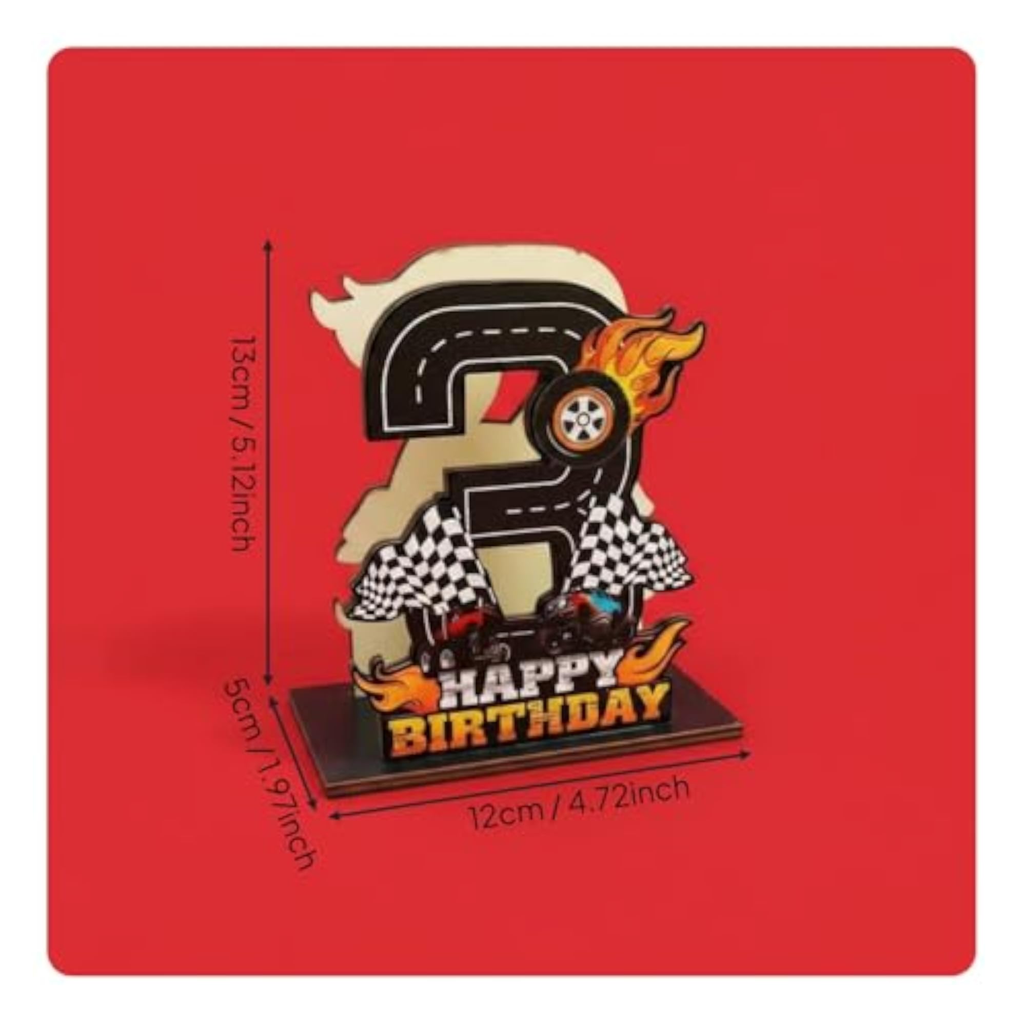 Creative Race Car Birthday Napkin Holder for Children