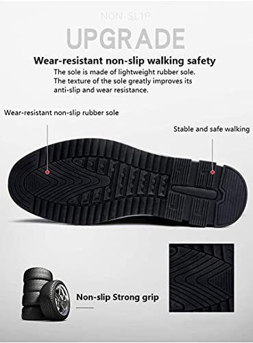 Image of Shoes Men Leather Casual Loafers Dress Breathable Driving Moccasins Oxford Walking Shoe Arch Sneaker