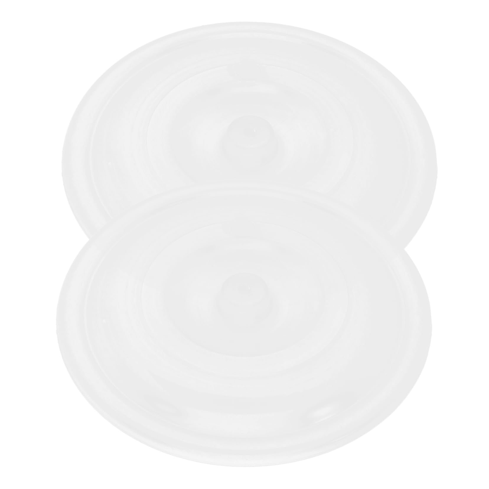 SOLUSTRE 2pcs Plastic Trash Can Lids Round Replacement Covers for Outdoor Garbage Easy Installation Odor Prevention Compatible with Standard Bins