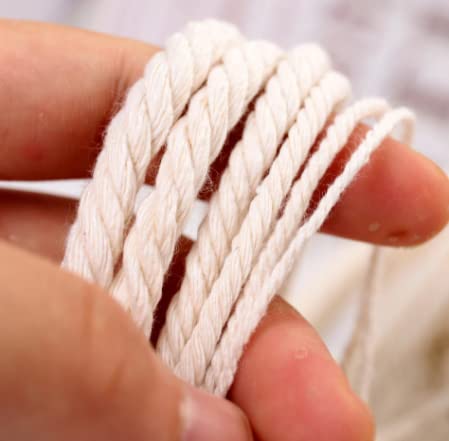 50/100/200M Cotone Macrame Cord Corda Nastro String Artigianato Di Cucito Fai Da Te Beige Spago Intrecciato Decorazione Di Cerimonia Nuziale