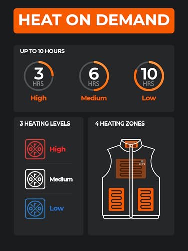Men's Lightweight Heated Vest with Battery Pack