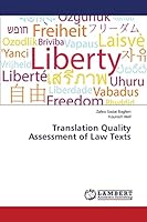 Translation Quality Assessment of Law Texts 3659785733 Book Cover
