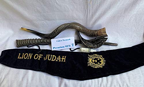 Shofar Kudu 32"-34" avec grande corne d'oryx et sac de rangement - 7