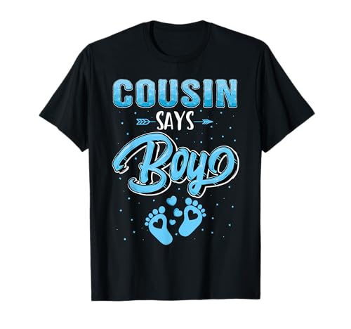 Gender Reveal Cousin says Boy Baby Matching Family Set T-Shirt