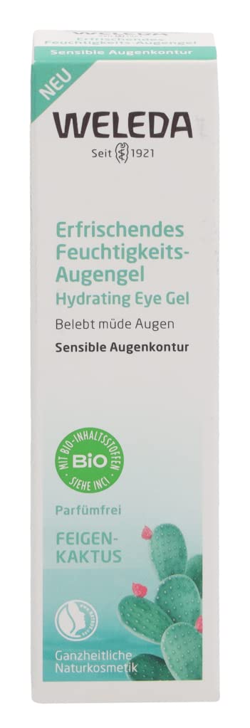 Weleda Gel Contorno Occhi Opuntia, gel lenitivo, privo di profumazione, specifico per la delicata zona perioculare (1x10 ml)