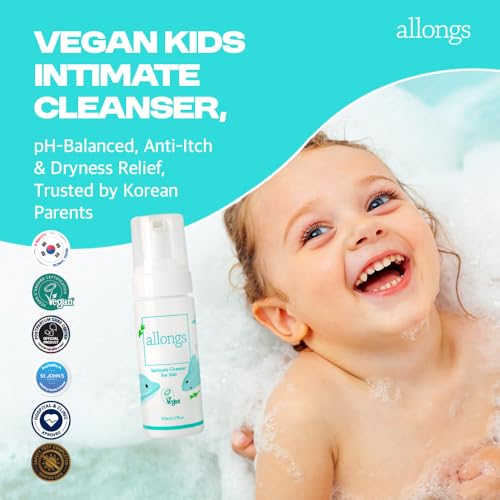 Image of Kids Intimate Wash, Feminine Wash for Girls Boys - Natural Ingredients, Vegan Formula, Dermatologically Tested Gentle Cleanser