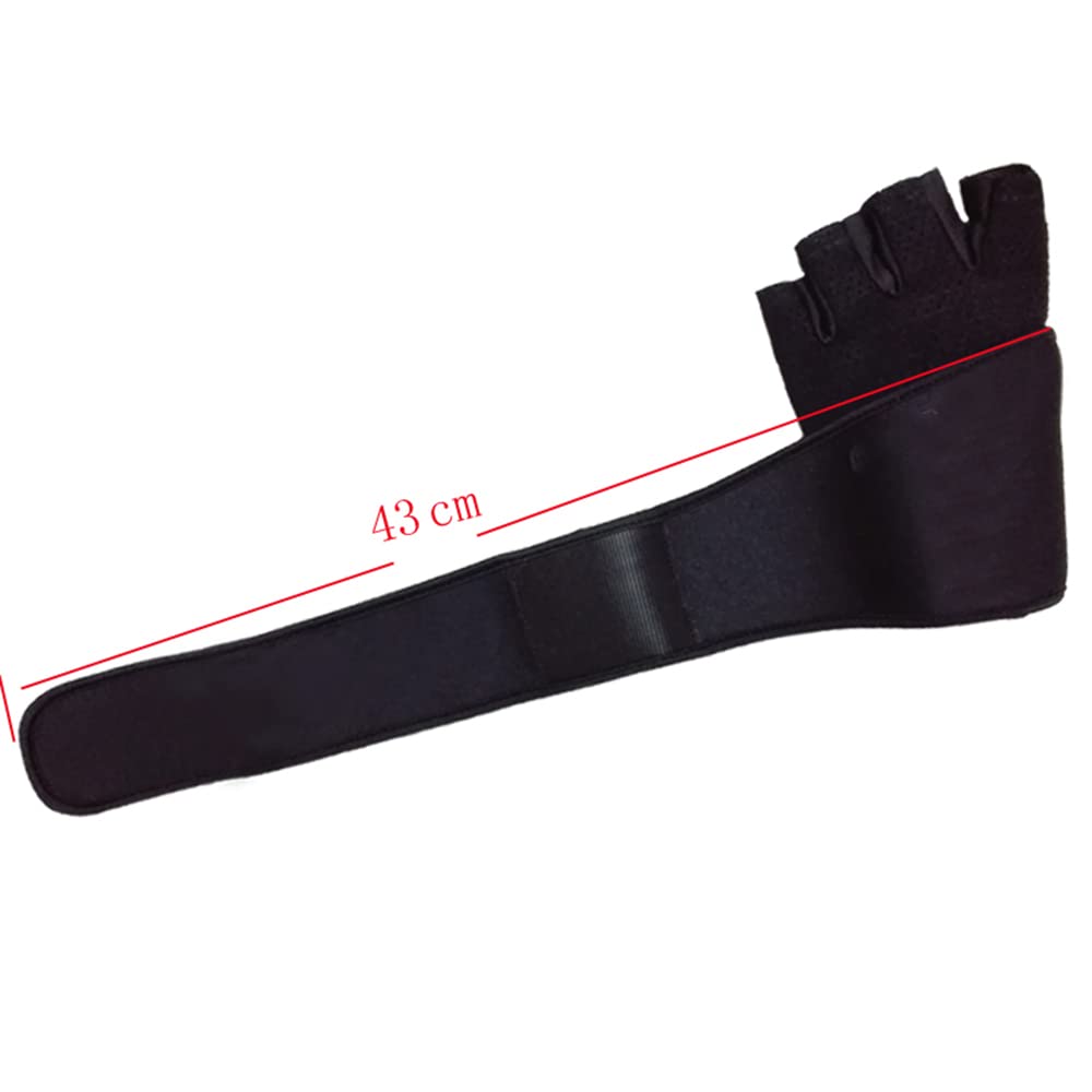 1 Paio di Guanti Senza Dita Guanti da Fitness Guanti Mezze Dita Traspiranti per Uomo Donna Guanti da Allenamento per Attrezzature per Sollevamento Pesi (L)