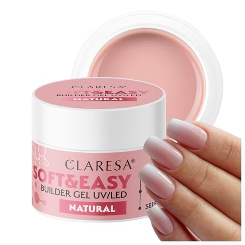 Claresa Soft Easy Builder Gel natural nude de 90 g para reconstrucción de uñas
