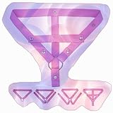 Cintura anti-perdita regolabile per gabbia maschile, cinghie ausiliarie popolari per gabbia di protezione maschile - LA29ITW (B:Rosa, Tridirezionale a T)